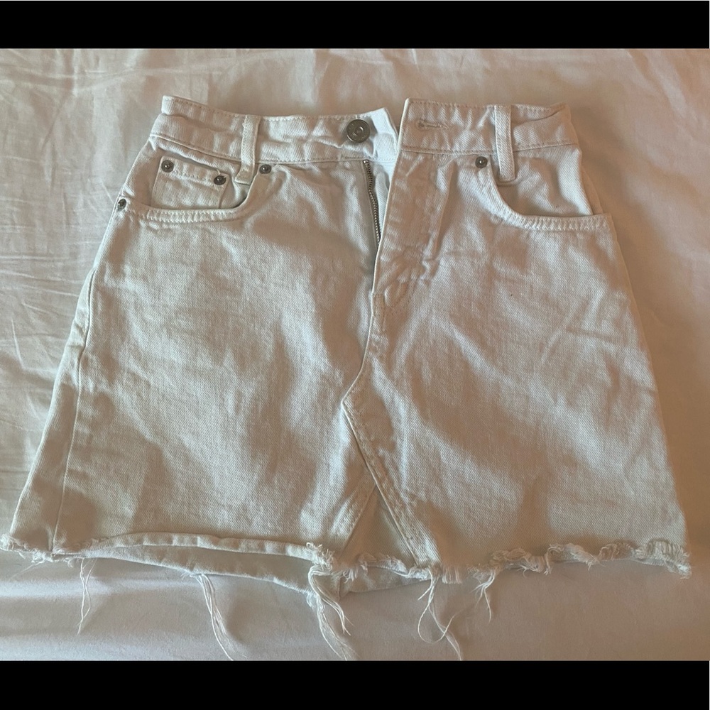Urban Outfitters BDG white jean skirt